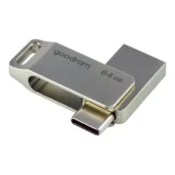 GOODRAM 64GB PENDRIVE USB 3.2 Gen.1 oraz USB-C OTG Silver ODA3-0640S0R11